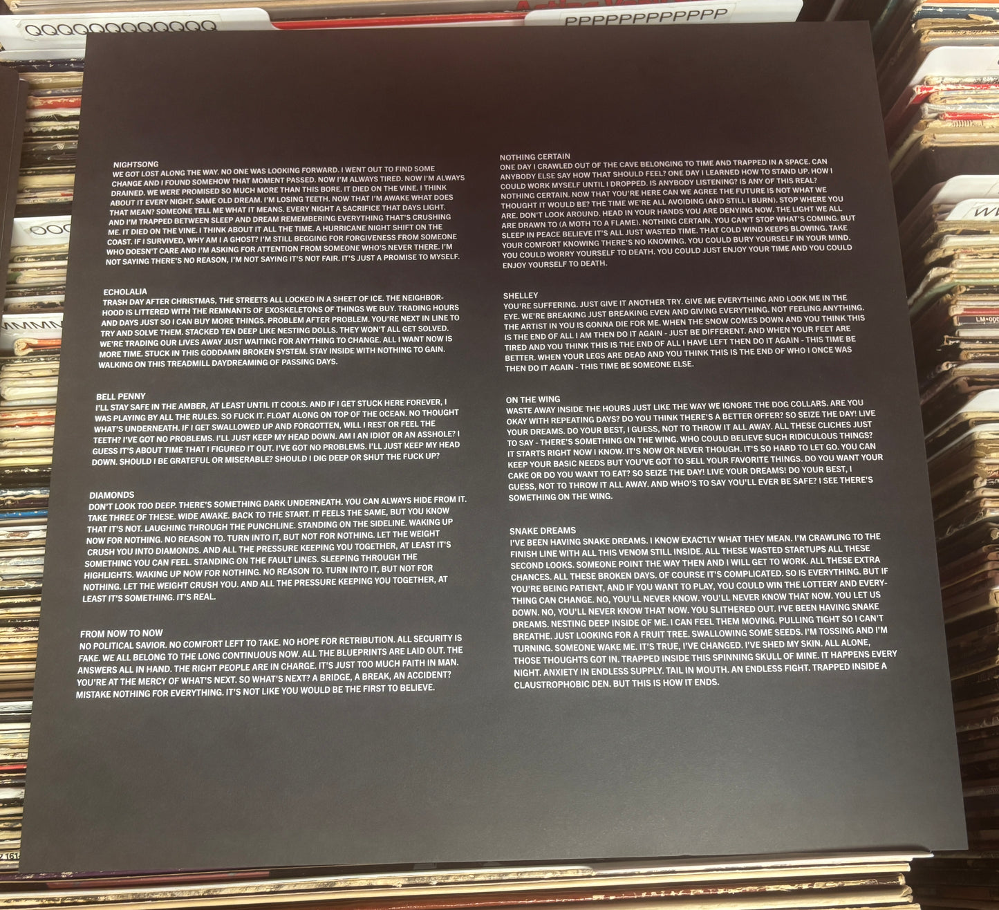 USED: The Casket Lottery - Feel the Teeth LP "Bell Penny Gold" vinyl record (Limited to 350)