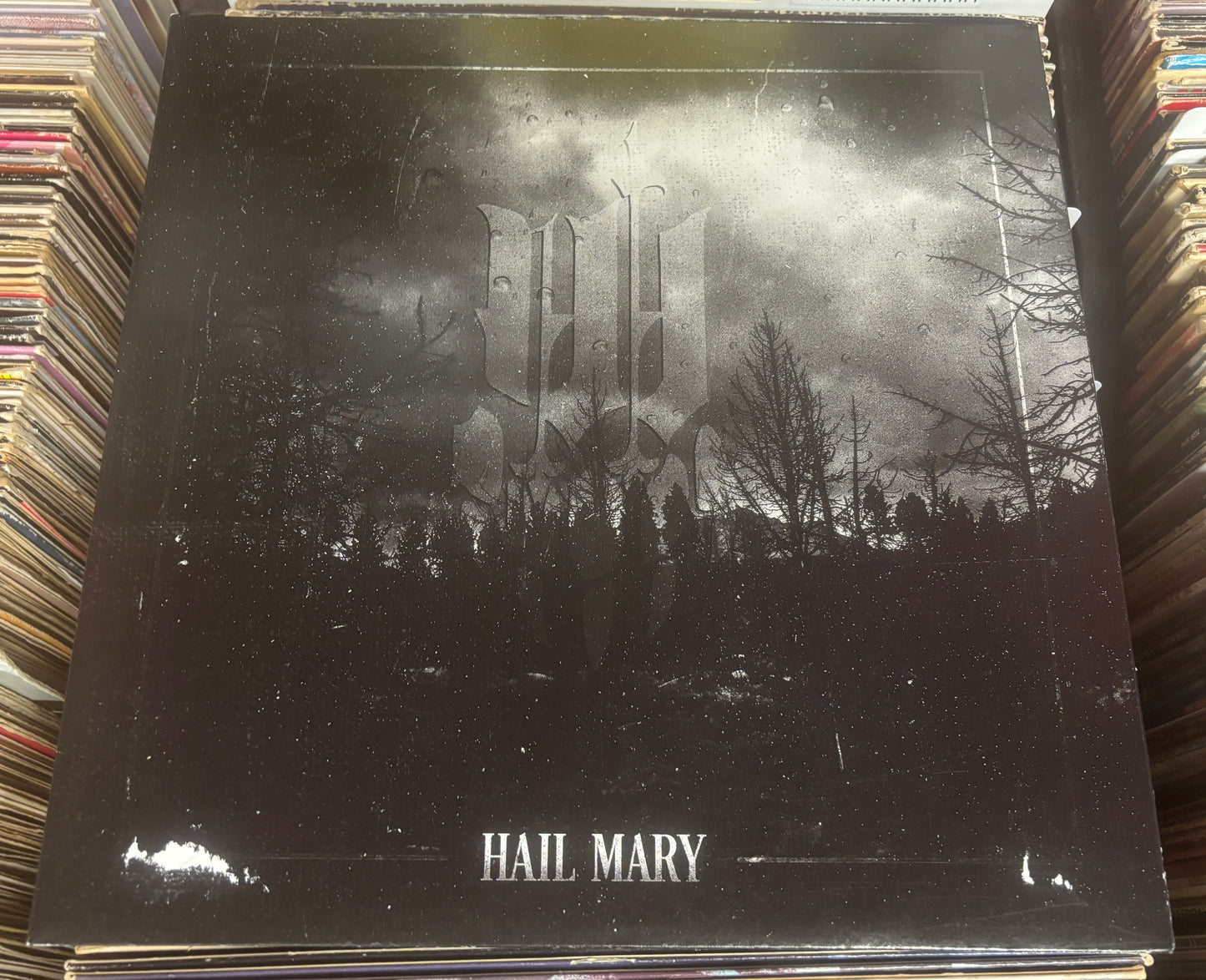 USED: Iwrestledabearonce - Hail Mary 2xLP opaque red vinyl record (2015 pressing)
