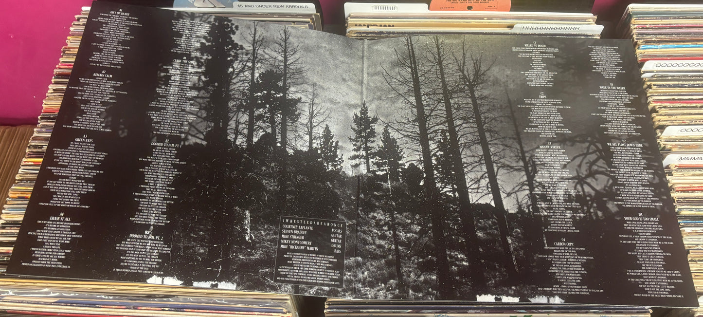 USED: Iwrestledabearonce - Hail Mary 2xLP opaque red vinyl record (2015 pressing)