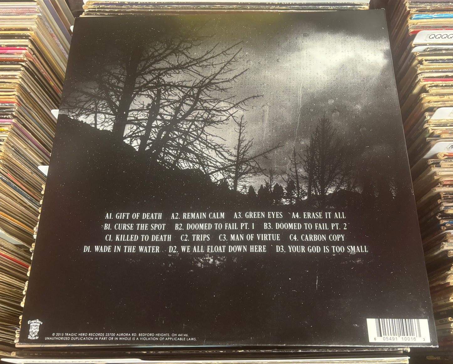 USED: Iwrestledabearonce - Hail Mary 2xLP opaque red vinyl record (2015 pressing)