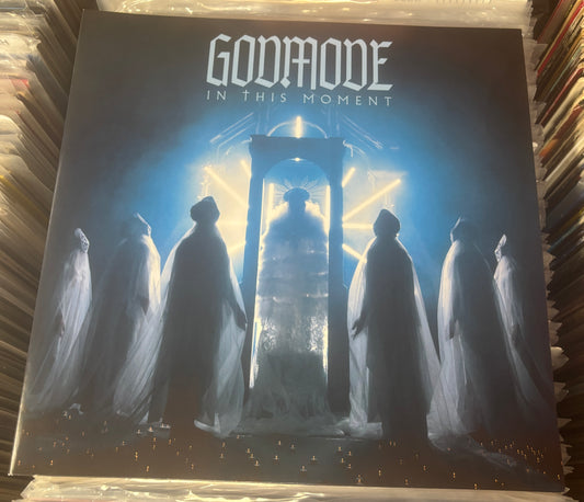USED: In This Moment - Godmode LP vinyl record (translucent light blue)