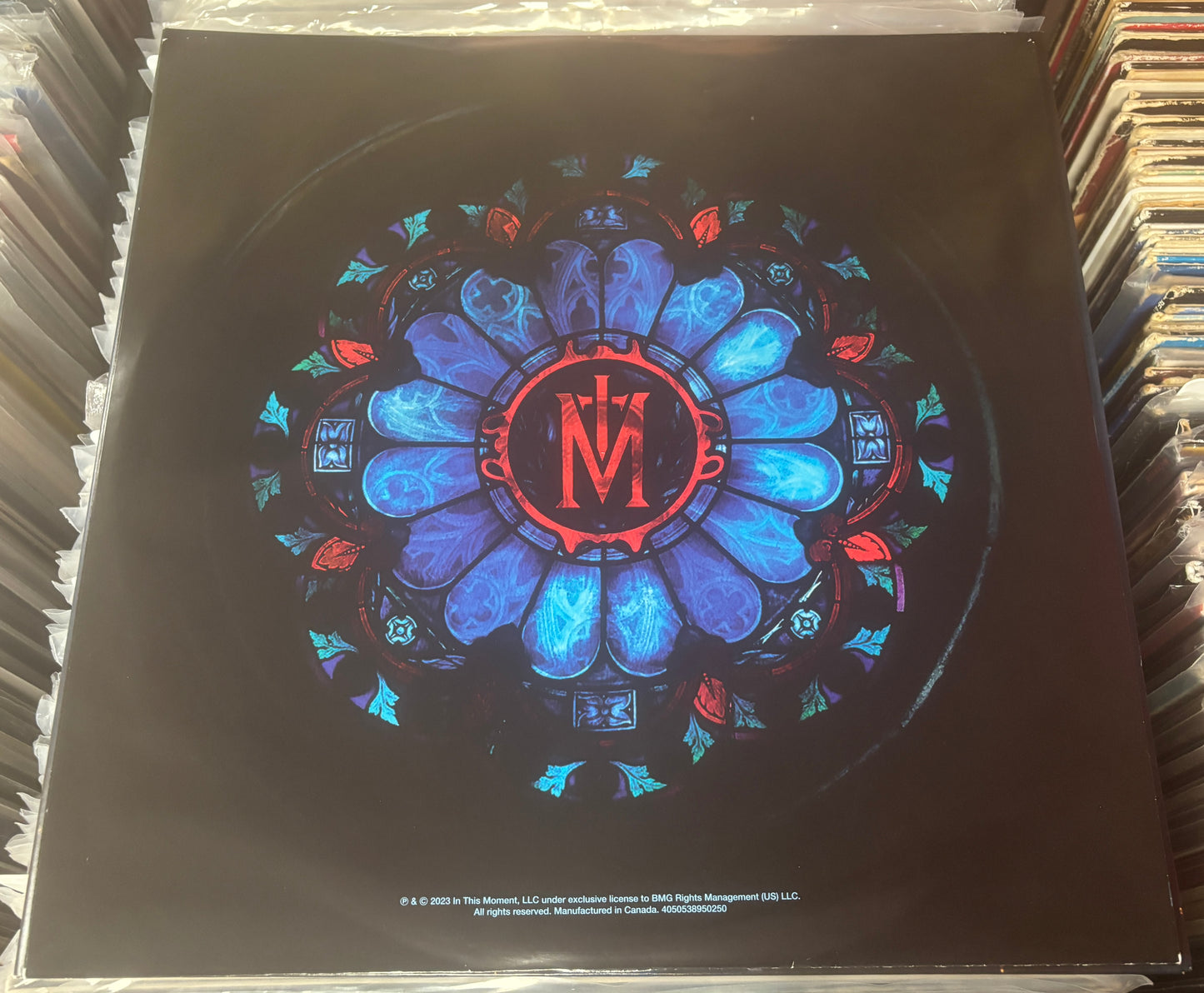 USED: In This Moment - Godmode LP vinyl record (translucent light blue)