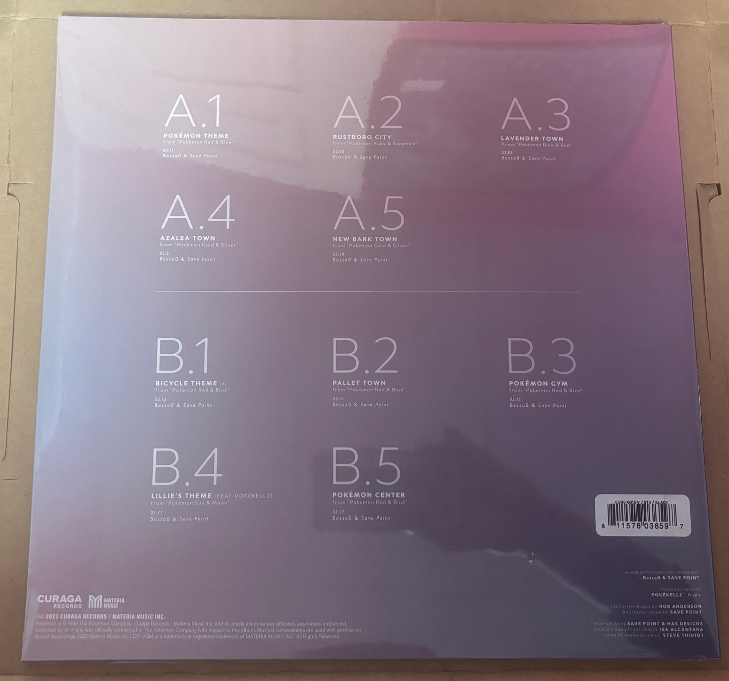 BESSO0 & SAVE POINT - Video Game Lofi : Pokemon LP vinyl record