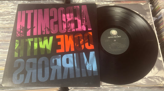 USED:  Aerosmith - Done with Mirrors LP vinyl record (1985 RCA Music Club Edition)