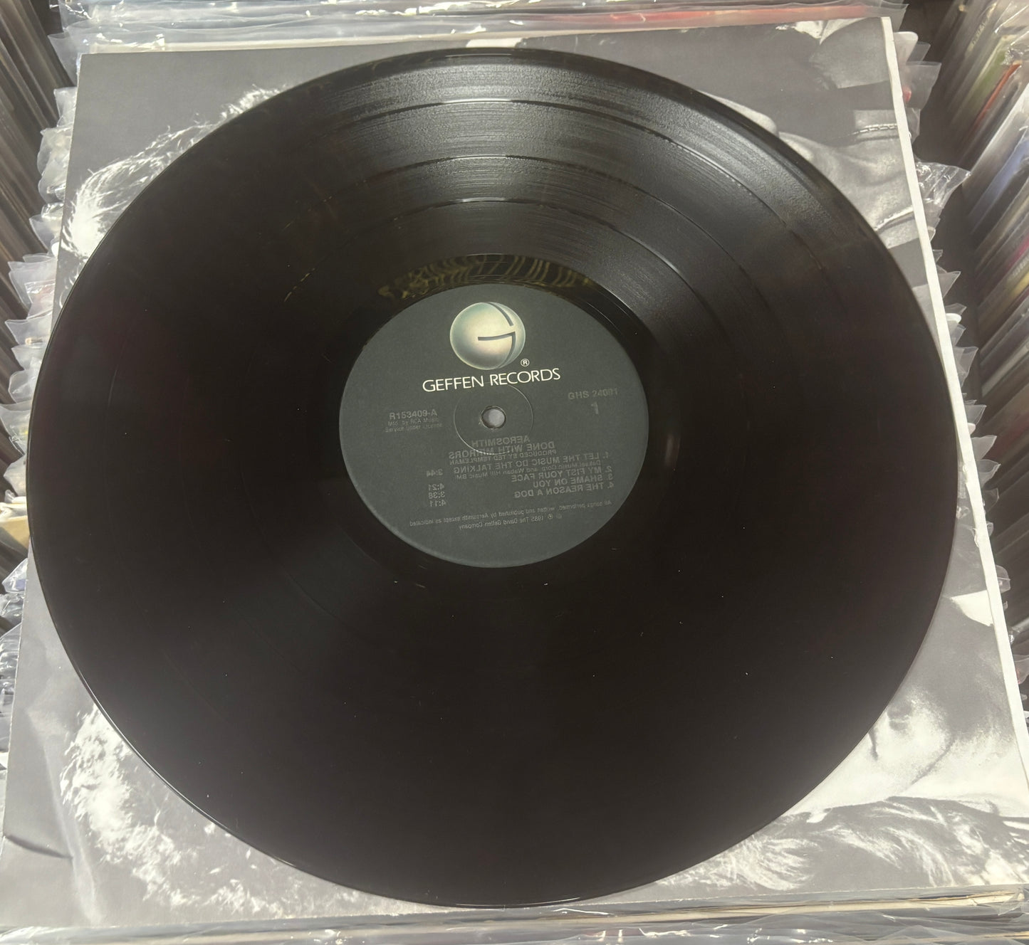 USED:  Aerosmith - Done with Mirrors LP vinyl record (1985 RCA Music Club Edition)