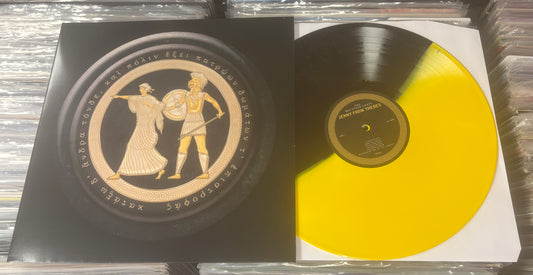 USED: The Mountain Goats - Jenny From Thebes LP yellow & black colored vinyl LP