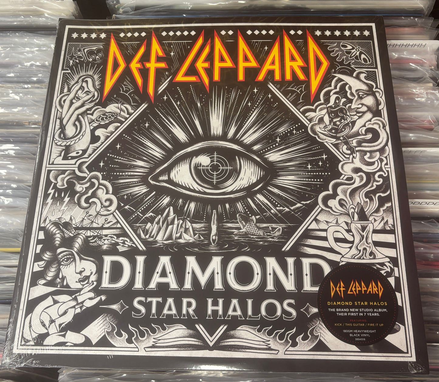 USED: Def Leppard - Diamond Star Halos 2xLP 180g vinyl record (STILL SEALED)