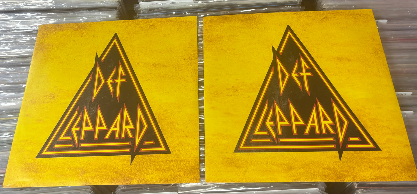USED: Def Leppard - Hysteria Live! 2xLP clear vinyl record
