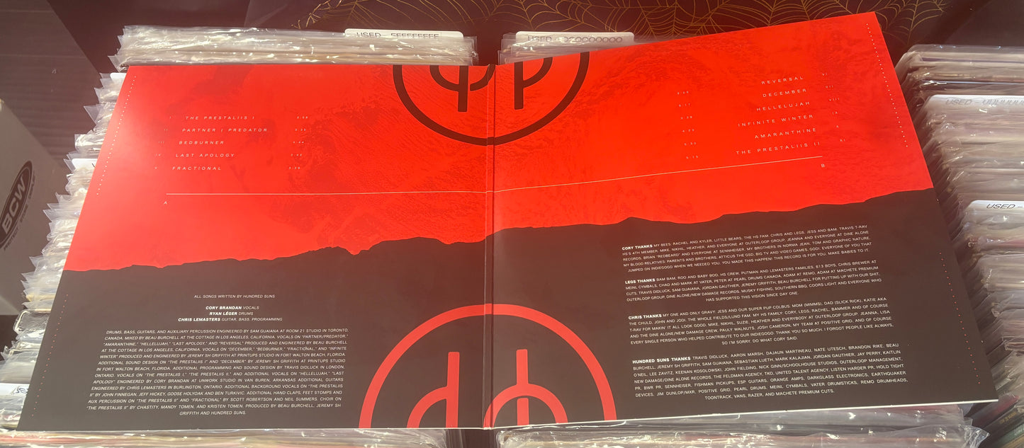 USED: Hundred Suns - The Prestaliis LP vinyl record