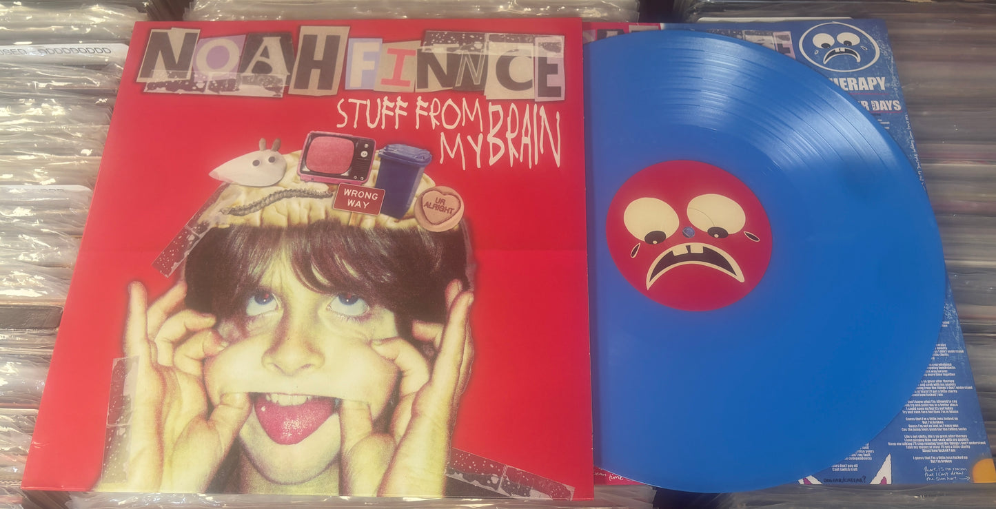 USED: Noahfinnce - Stuff From My Brain/ My Brain After Therapy LP blue vinyl record