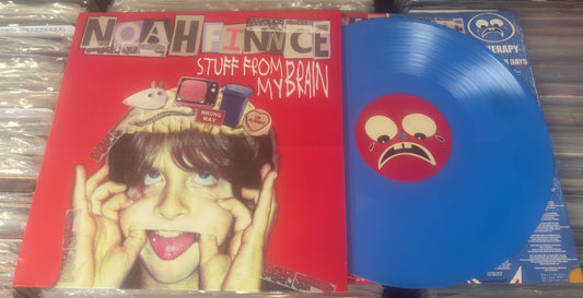 USED: Noahfinnce - Stuff From My Brain/ My Brain After Therapy LP blue vinyl record