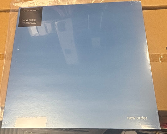 USED: New Order - Be a Rebel 12" single limited editon dove grey colored vinyl record (STILL SEALED)
