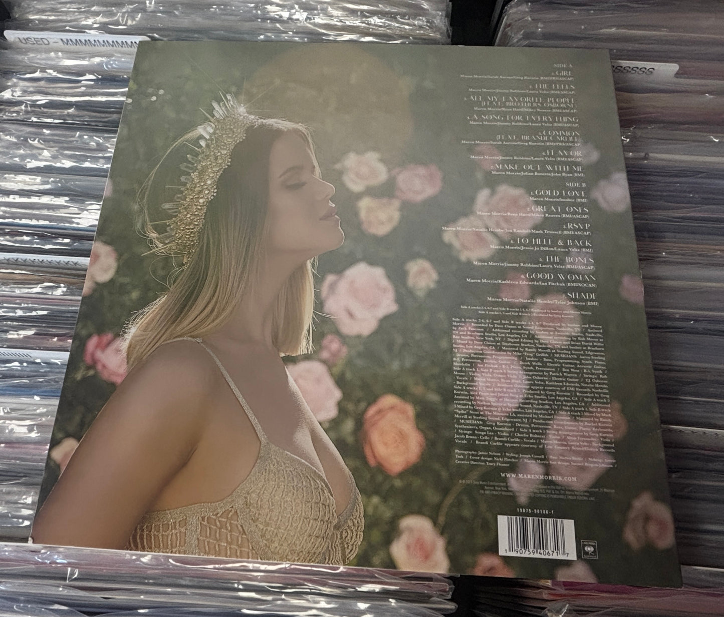 USED: Maren Morris - Girl LP opaque powder blue vinyl record