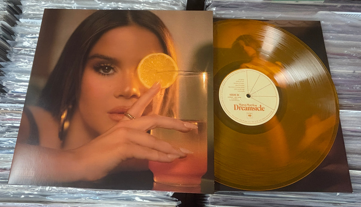 USED: Maren Morris - Dreamsicle LP translucent orange vinyl record