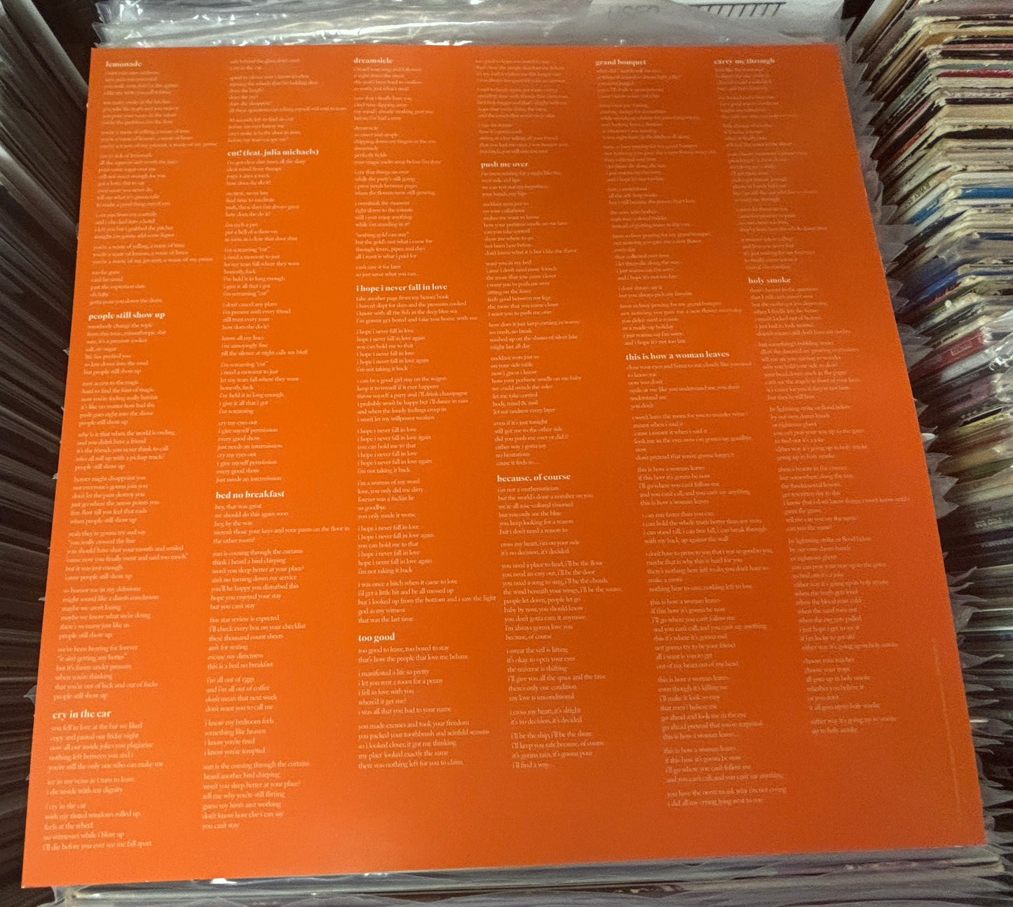 USED: Maren Morris - Dreamsicle LP translucent orange vinyl record