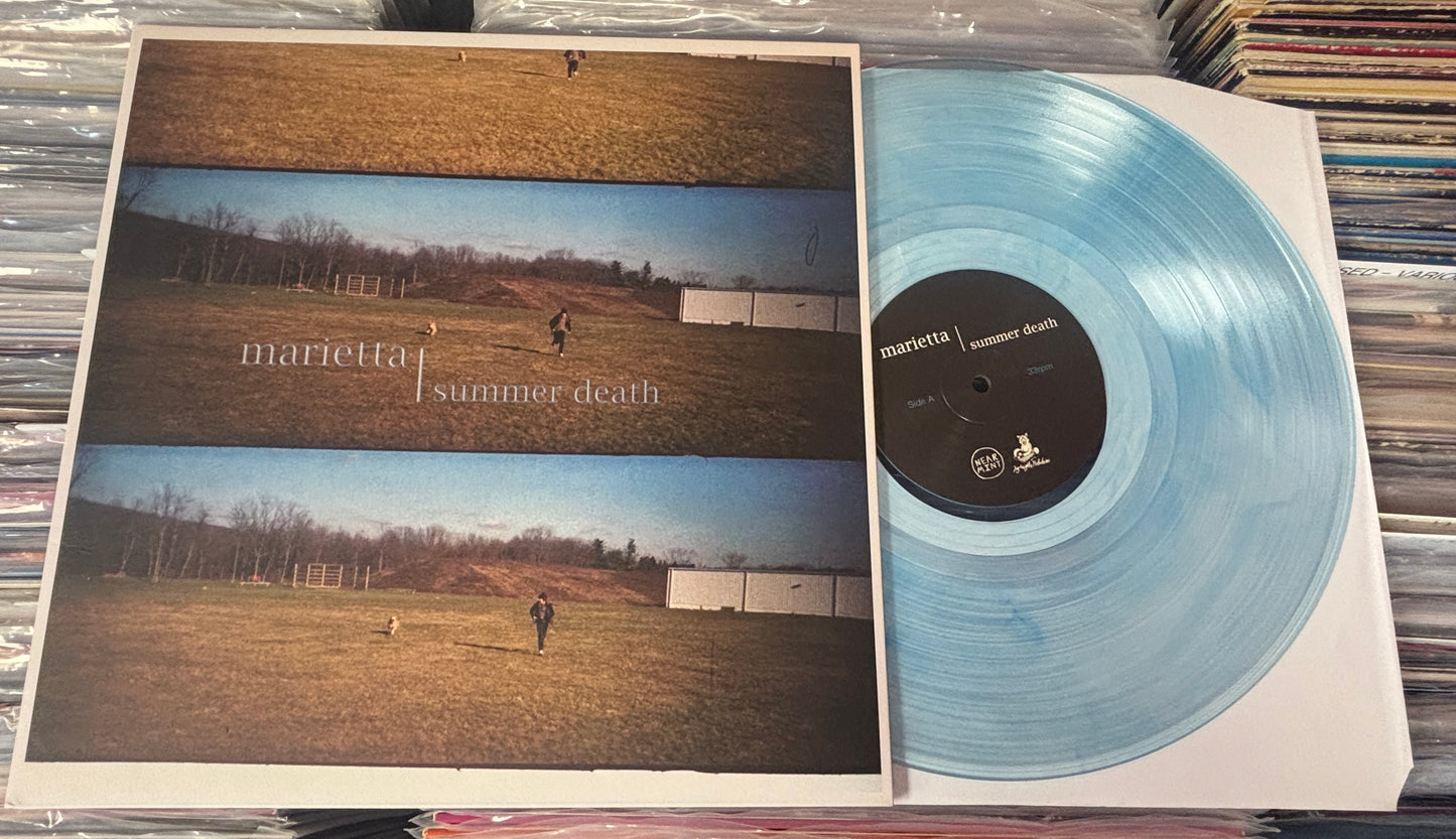 USED: Marietta - Summer Death LP clear blue smoke vinyl record