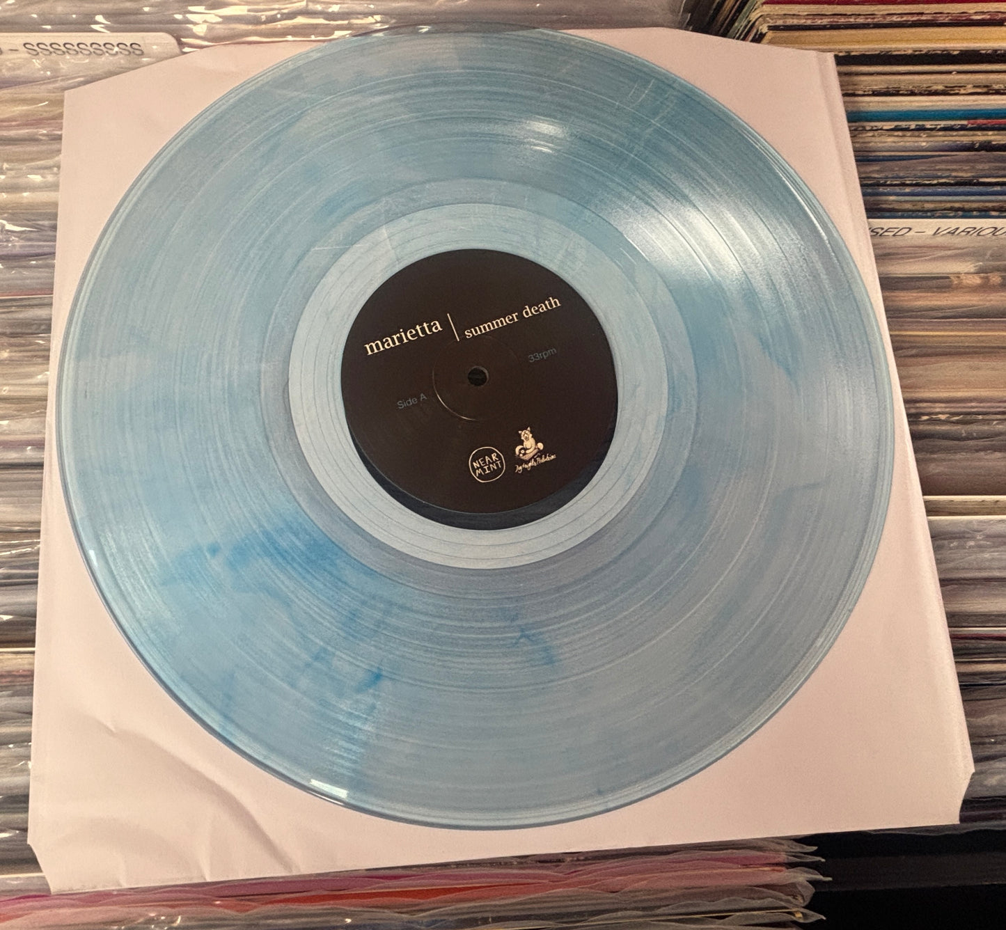 USED: Marietta - Summer Death LP clear blue smoke vinyl record