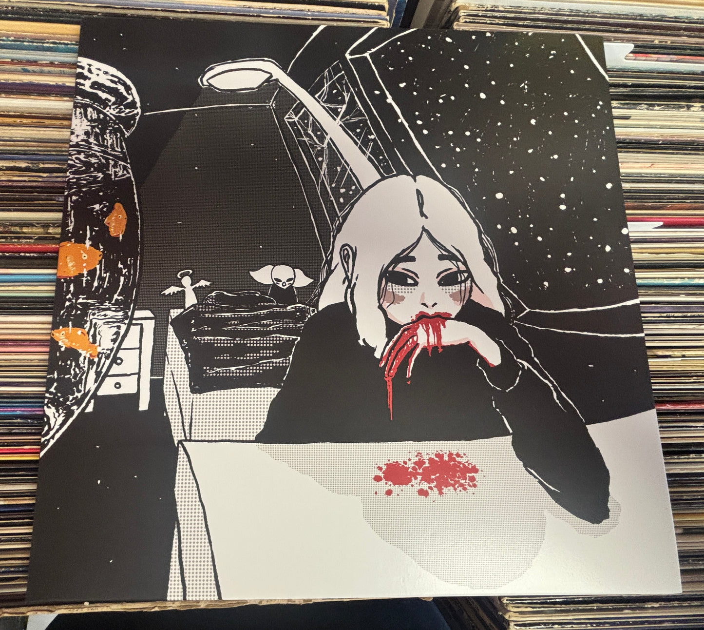 USED: Weatherday - Hornet Disaster 2xLP clear with red splatter vinyl record