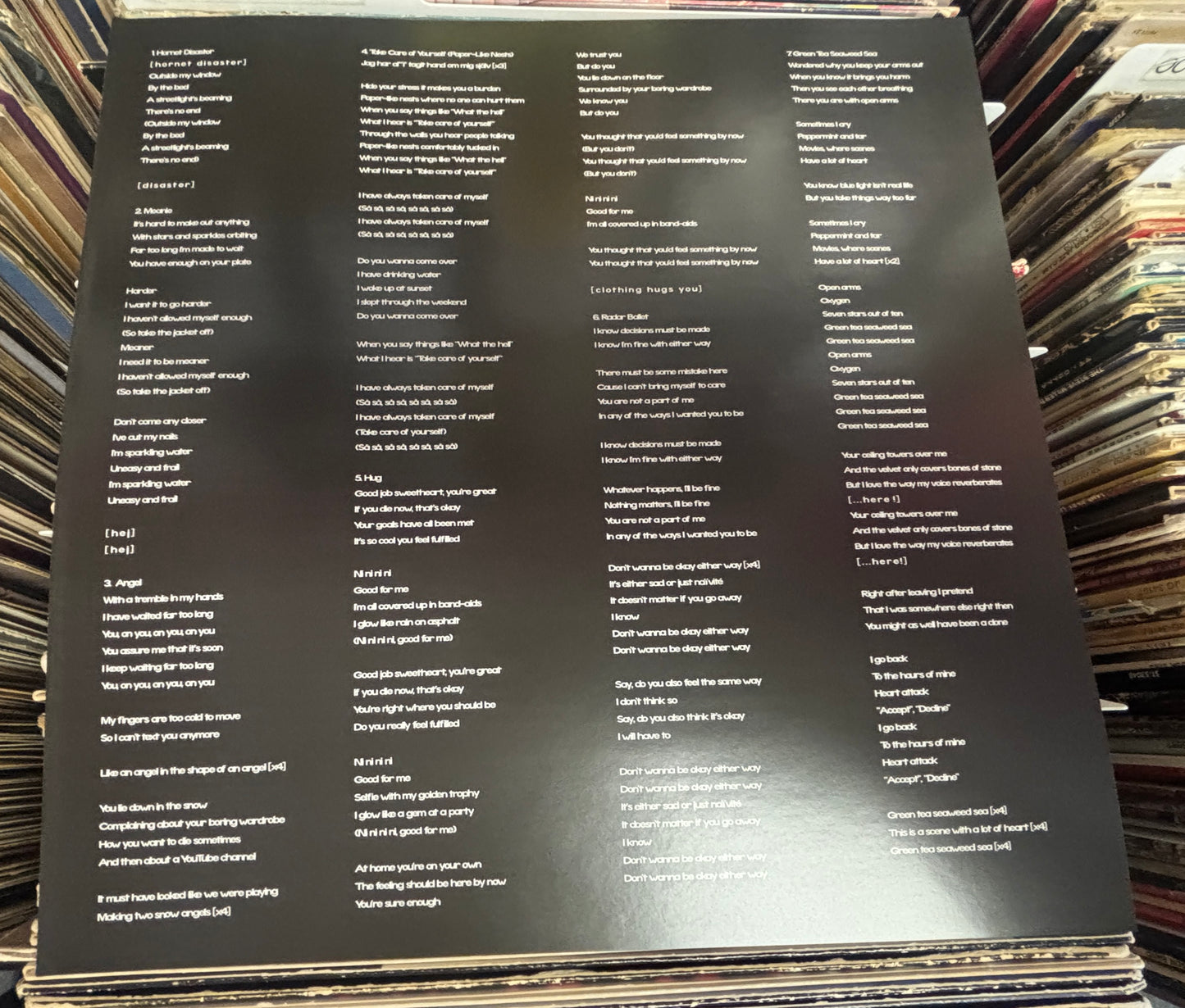 USED: Weatherday - Hornet Disaster 2xLP clear with red splatter vinyl record