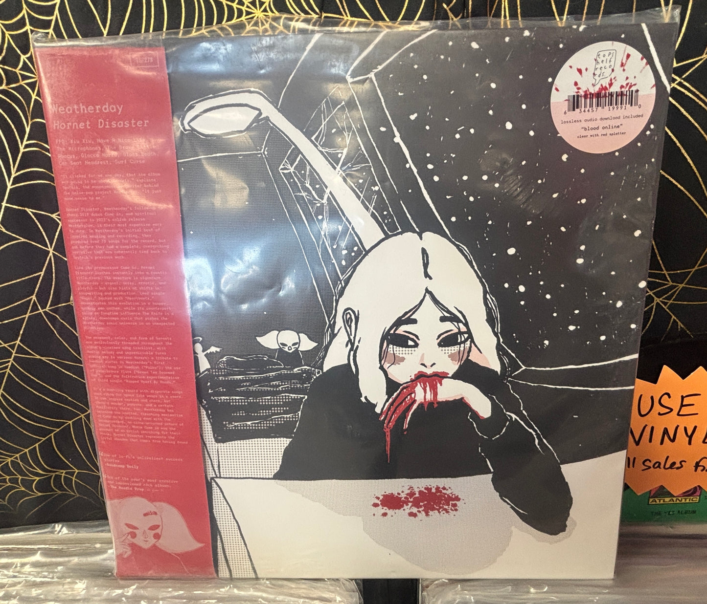 USED: Weatherday - Hornet Disaster 2xLP clear with red splatter vinyl record