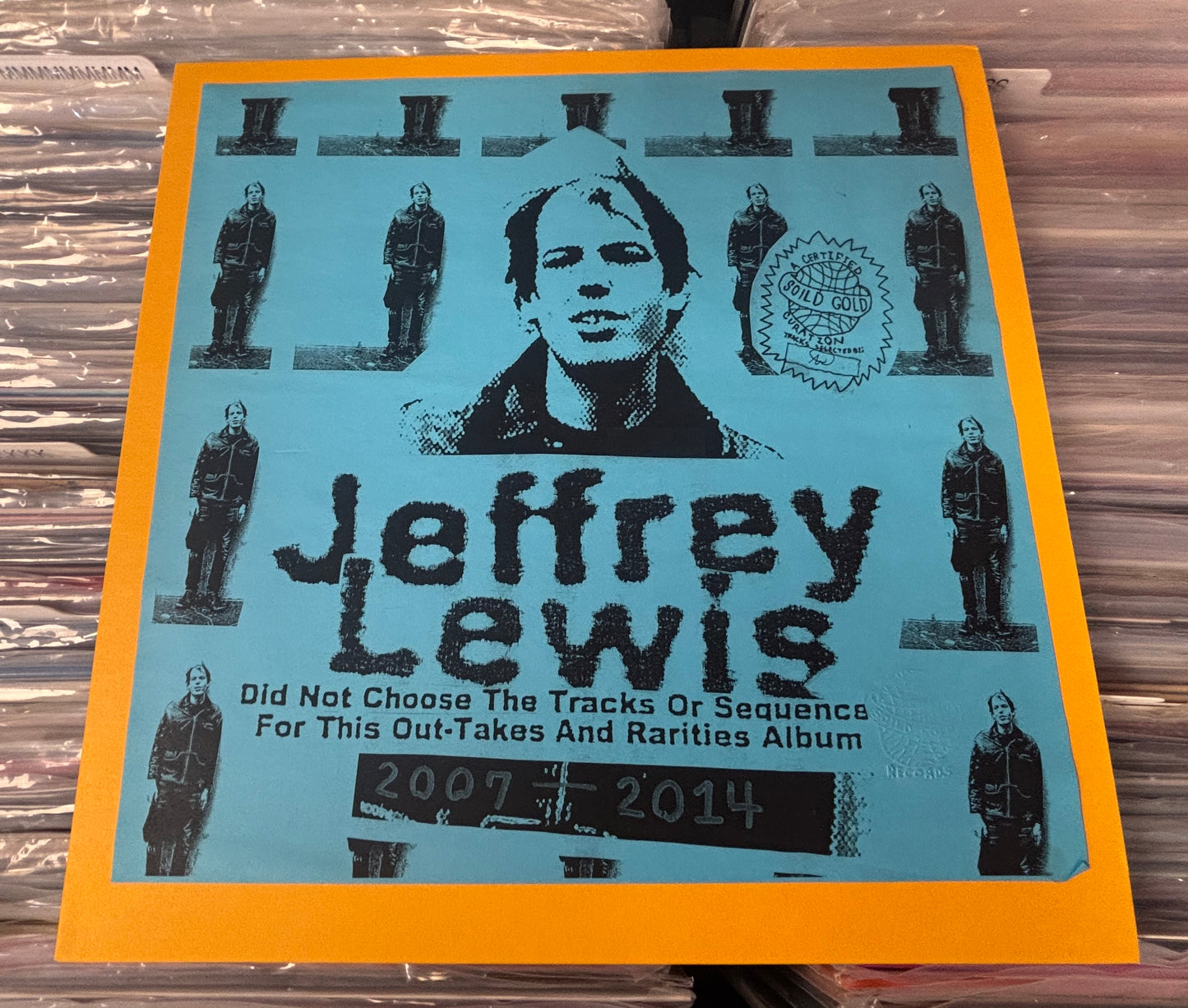 USED: Jeffrey Lewis - Did Not Choose the Tracks or Sequence For this Out-Takes and Rarities Album 2007-2014 LP gold vinyl record