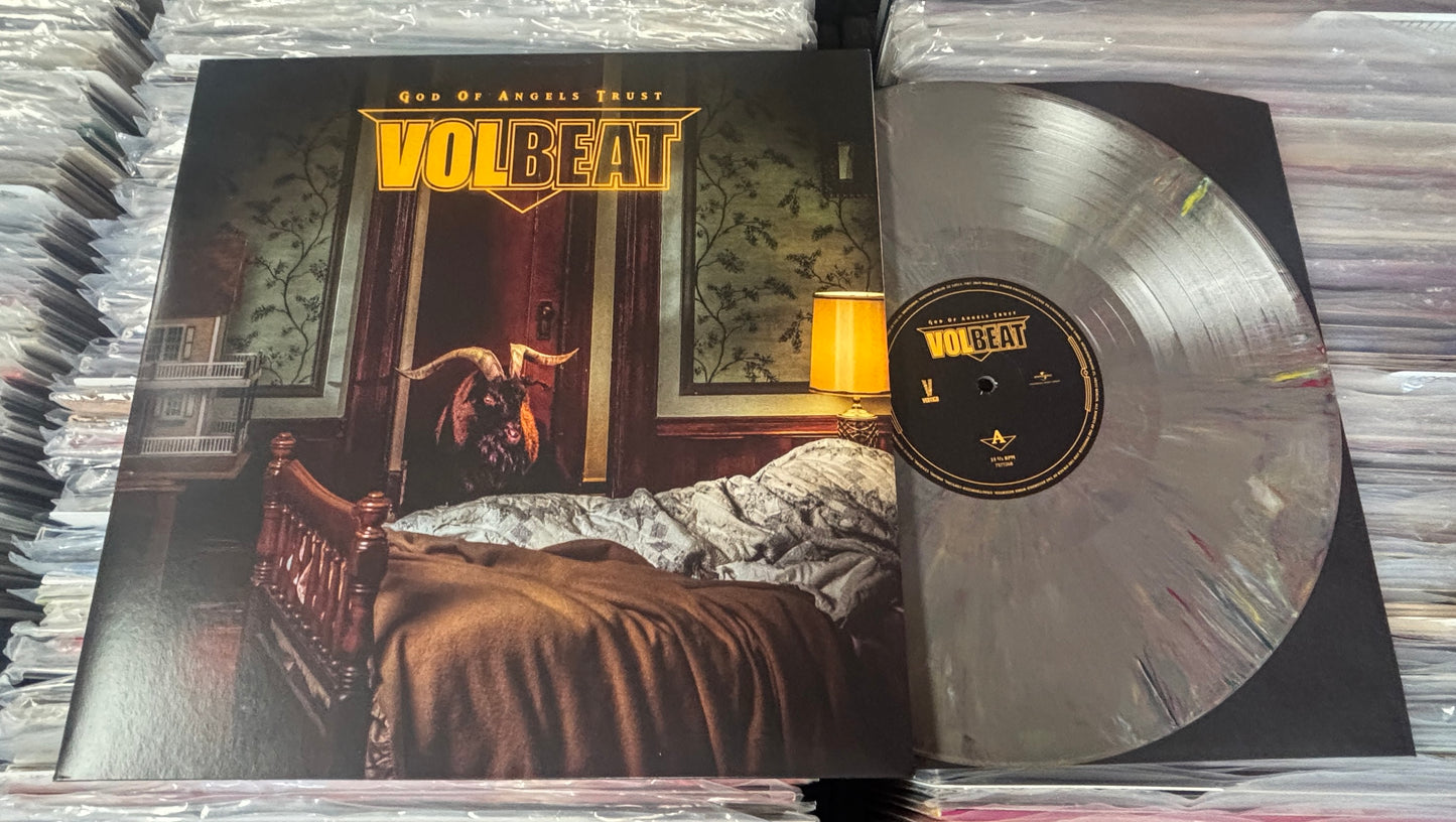 USED: Volbeat - God of Angels Trust LP "mystery color" splatter vinyl record (German pressing)