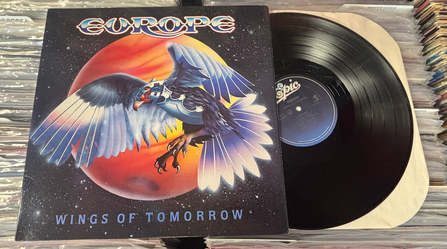 USED: Europe - Wings of Tomorrow LP vinyl record (1984 Carrollton Pressing)