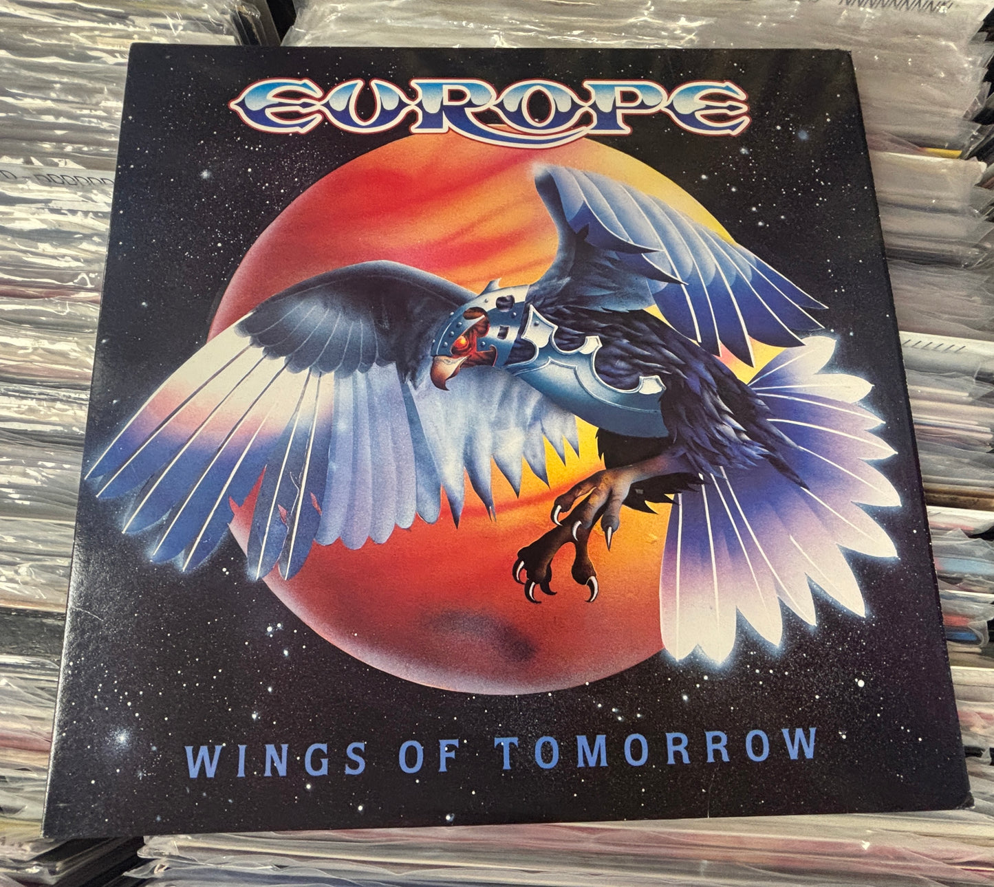 USED: Europe - Wings of Tomorrow LP vinyl record (1984 Carrollton Pressing)