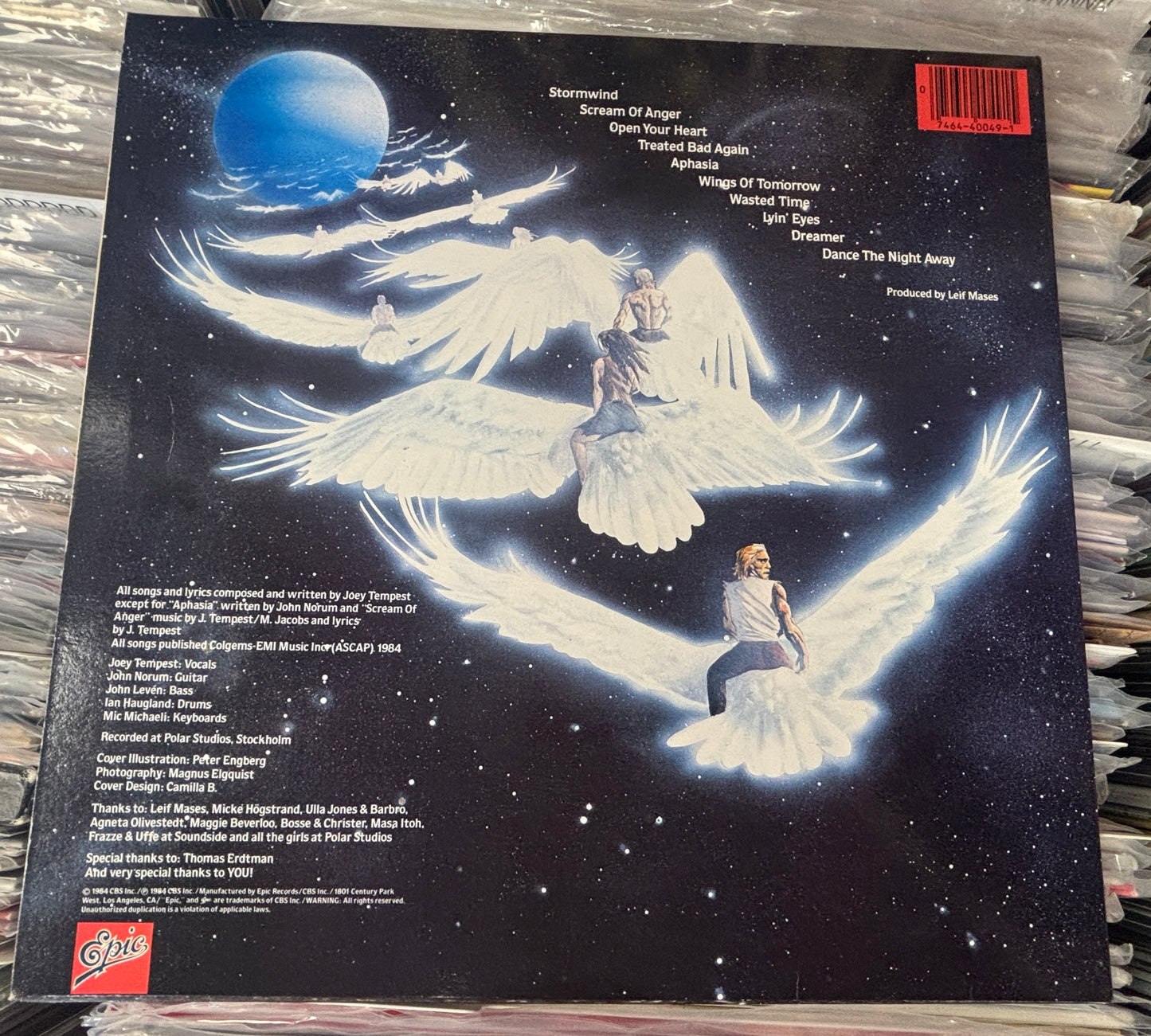 USED: Europe - Wings of Tomorrow LP vinyl record (1984 Carrollton Pressing)