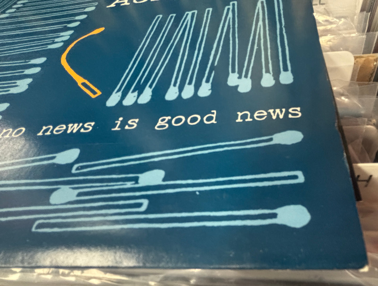USED: Liars Academy - No News is Good News LP blue vinyl record (2001 pressing)