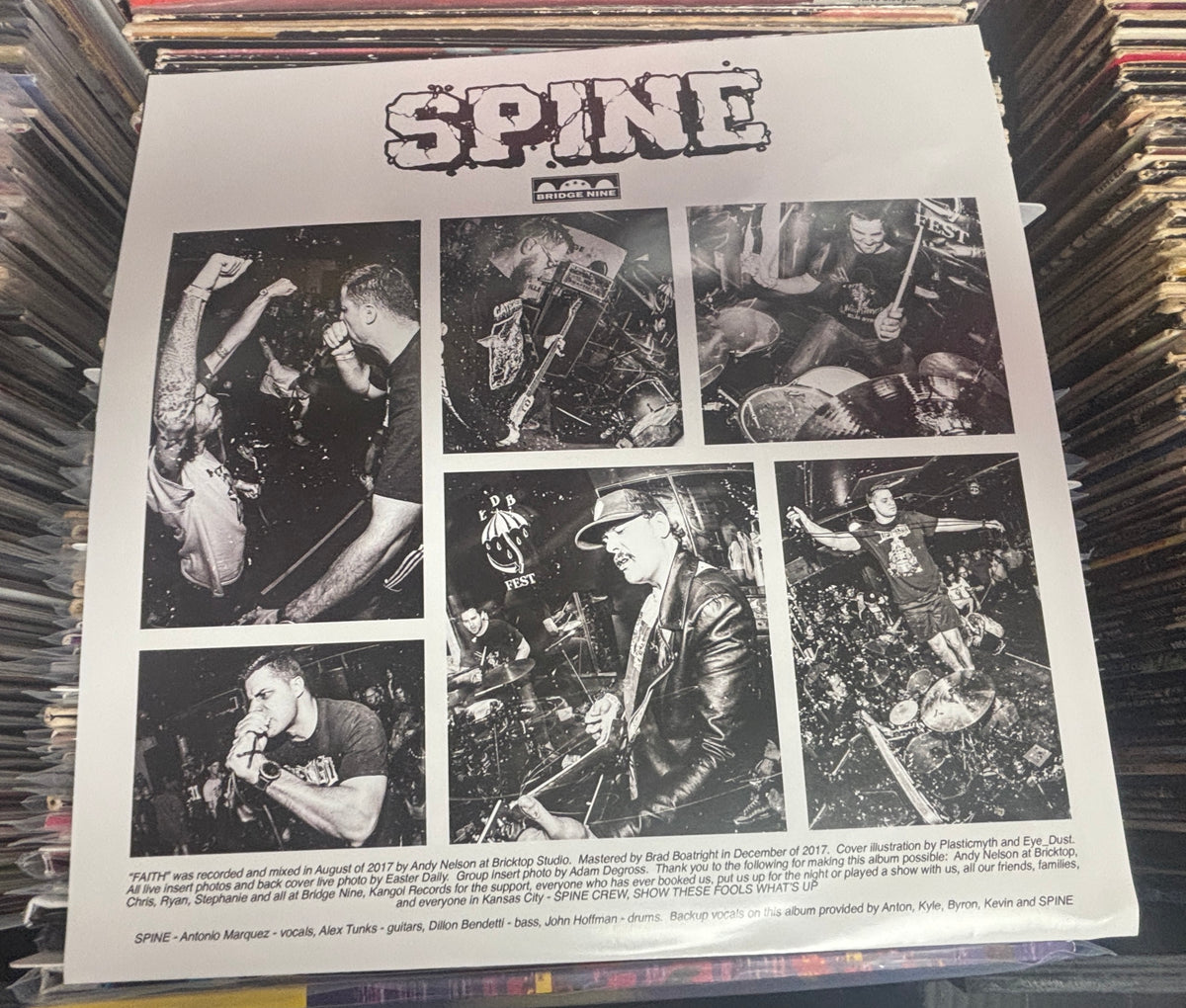 USED: Spine - Faith LP purple vinyl record