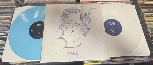 USED: Sharon Van Etten - Epic Ten 2xLP blue & white colored vinyl record (2021 Club Edition)