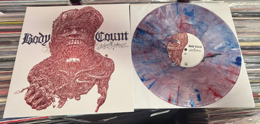 USED: Body Count - Carnivore LP clear w/ blue & white splatter vinyl record
