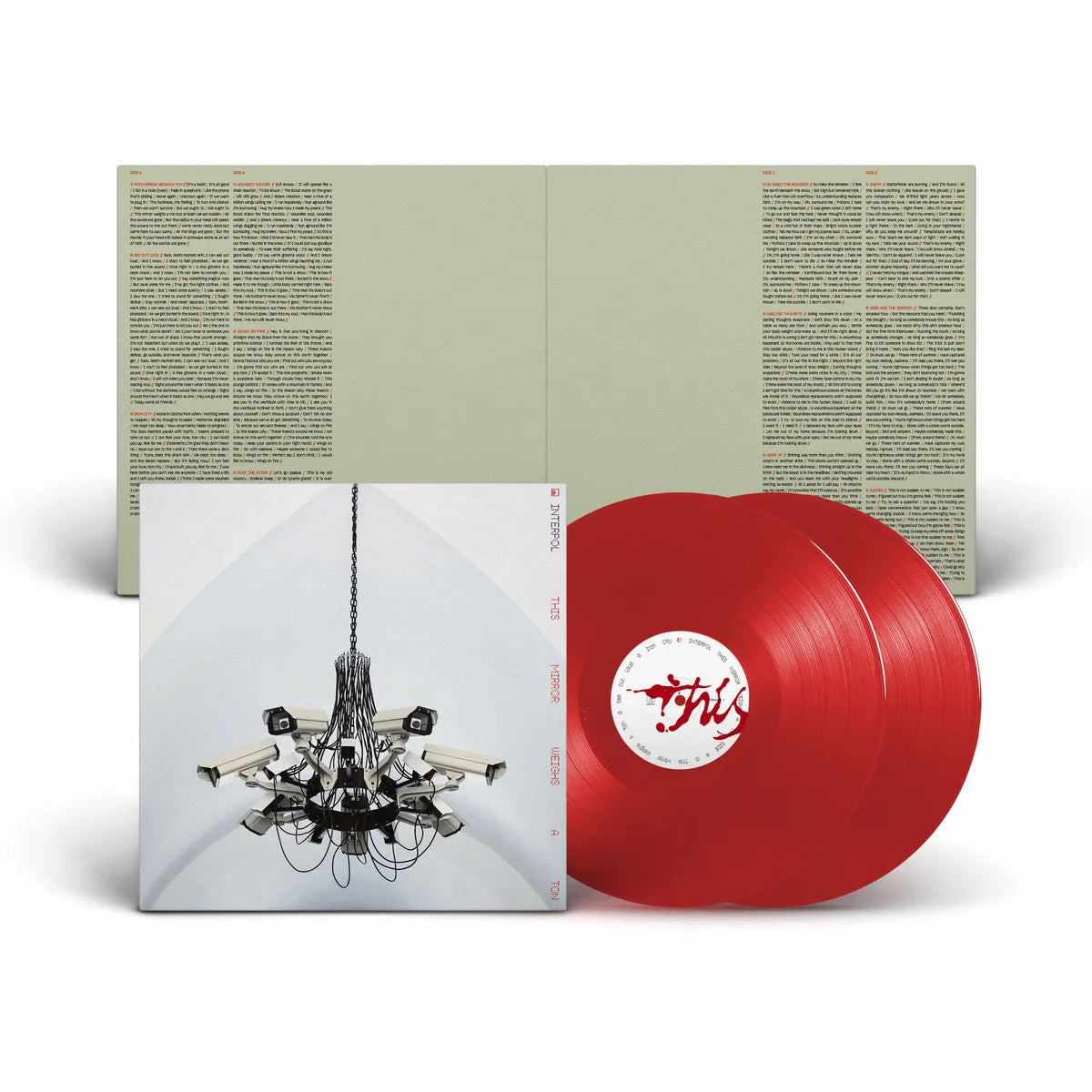 Interpol - This Mirror Weighs A Ton LP record (red vinyl)