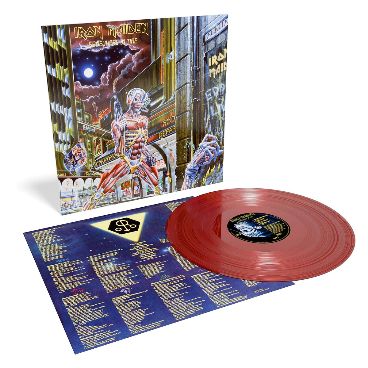 PREORDER (12/04/26): Iron Maiden - Somewhere in Time LP record (oxblood red colored vinyl)