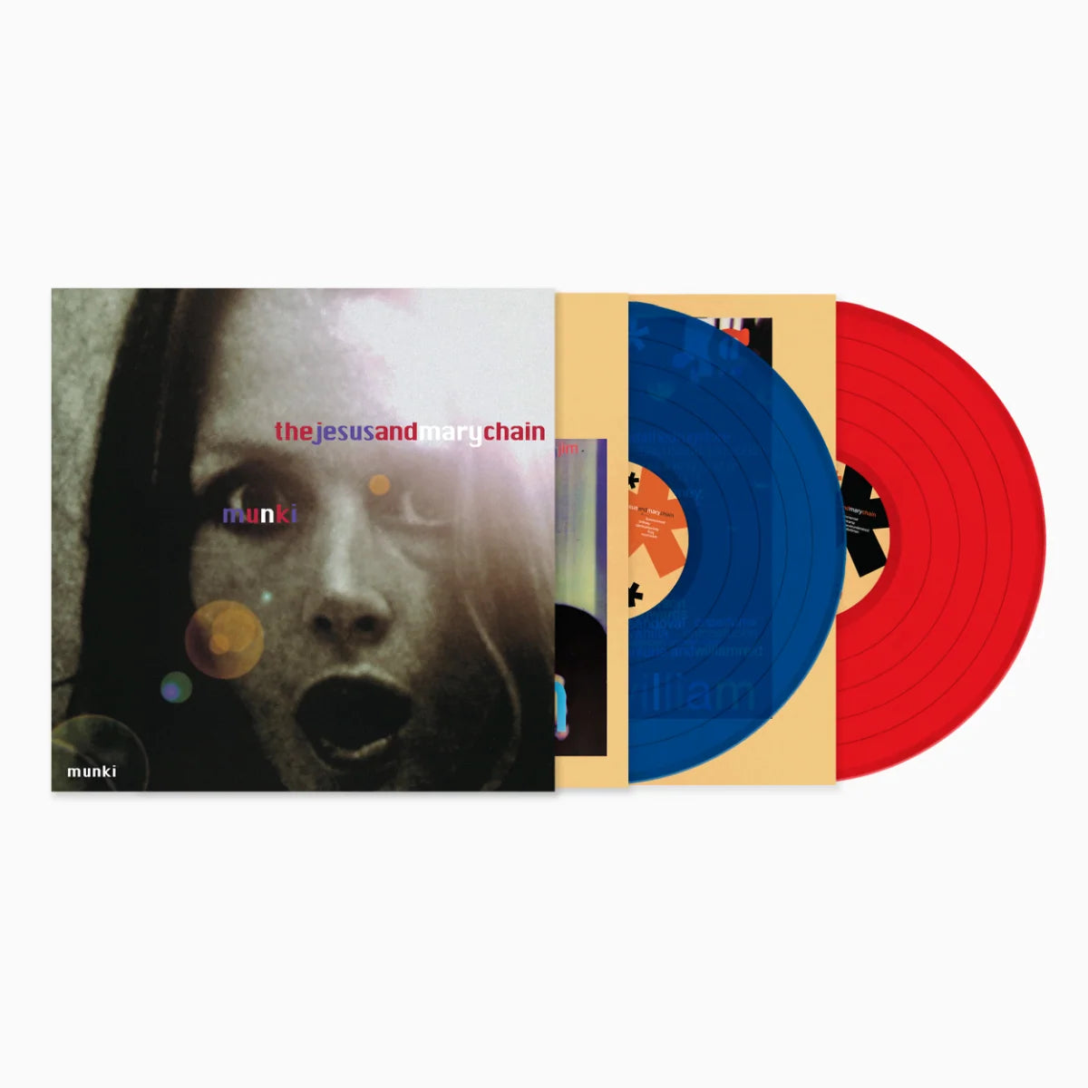 The Jesus And Mary Chain - Munki LP record (red / blue vinyl)