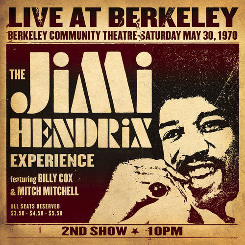Jimi Hendrix - Live at the Berkeley Theater LP vinyl record
