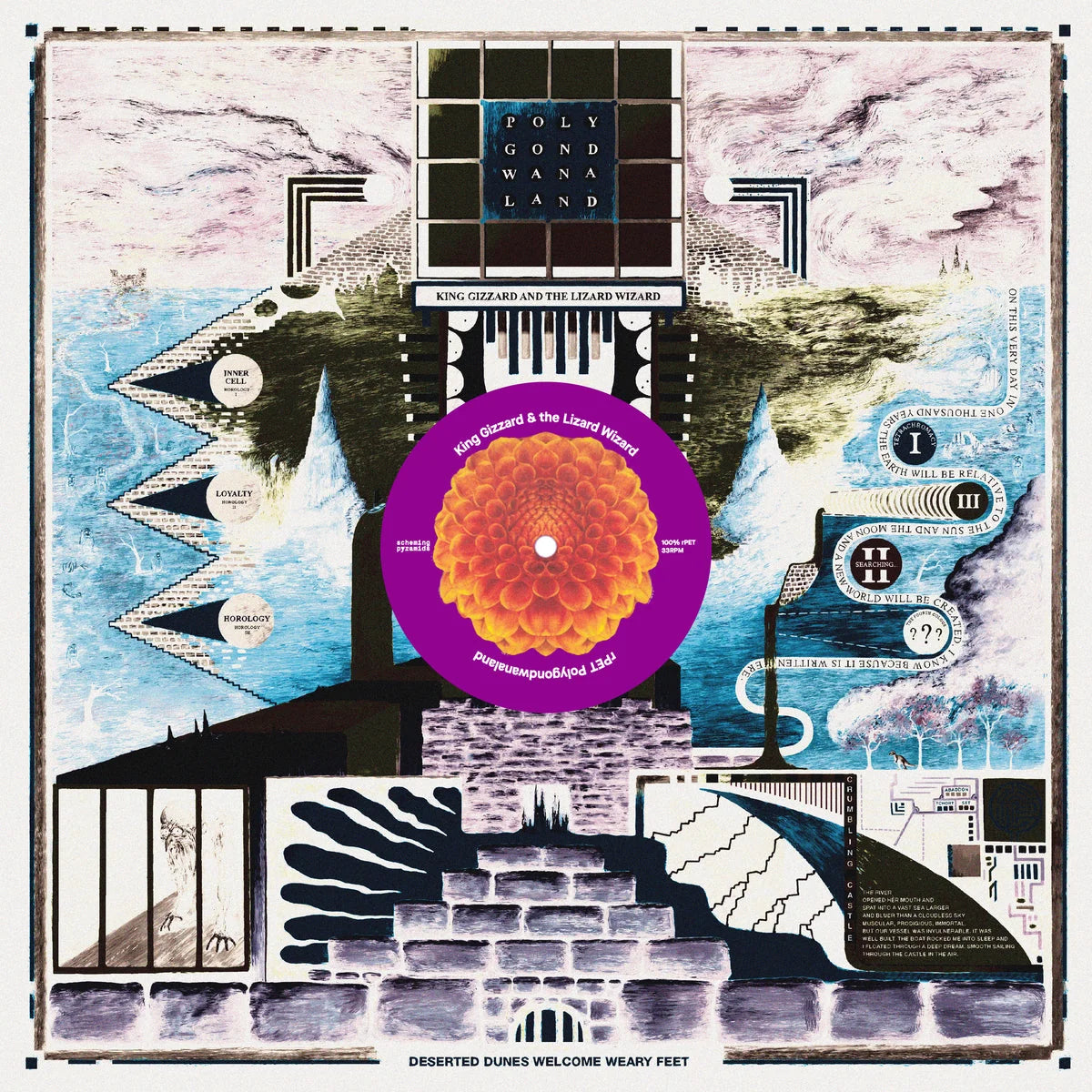King Gizzard and the Lizard Wizard - Polygondwanaland LP record (translucent purple vinyl)