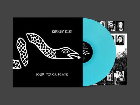 Kirkby Kiss - Four Color Black LP record (cyan vinyl)