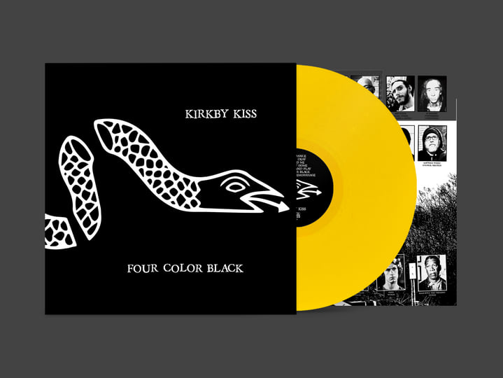 Kirkby Kiss - Four Color Black LP record (yellow vinyl)