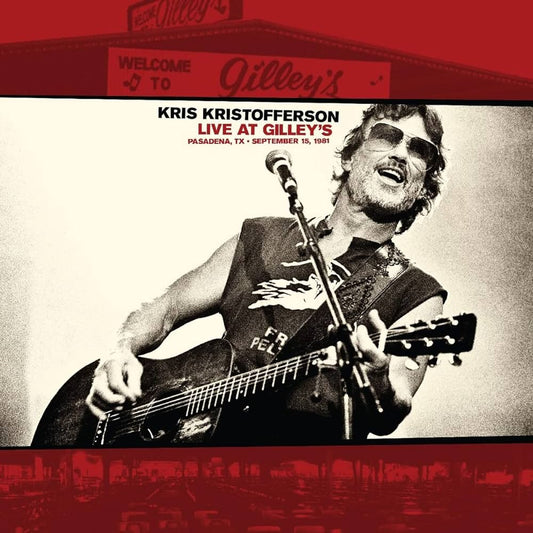 Kris Kristofferson - Live at Gllley's LP record (red/white vinyl)