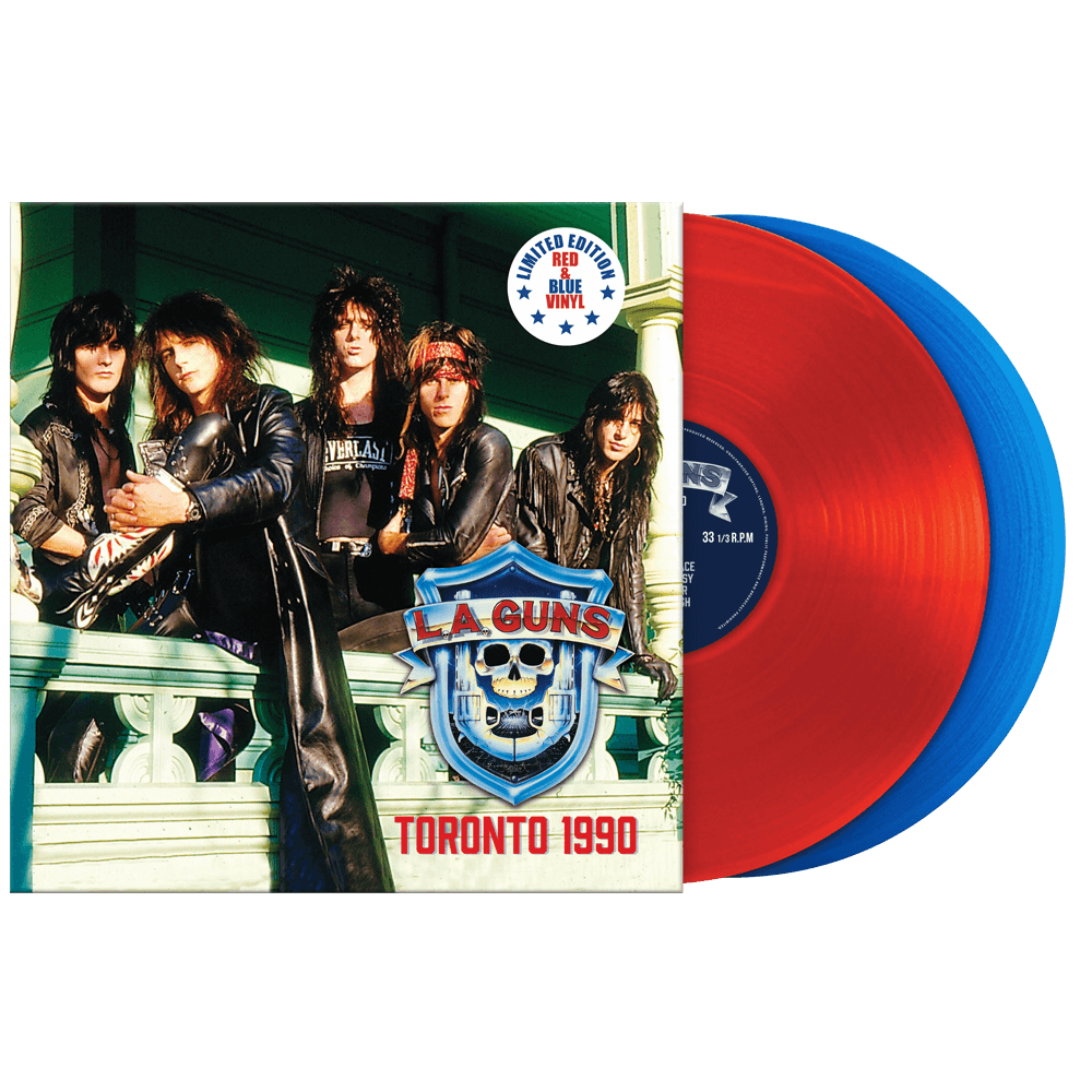 L.A. Guns - Toronto 1990 LP record (red & blue vinyl)