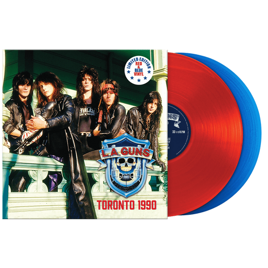 L.A. Guns - Toronto 1990 LP record (red & blue vinyl)