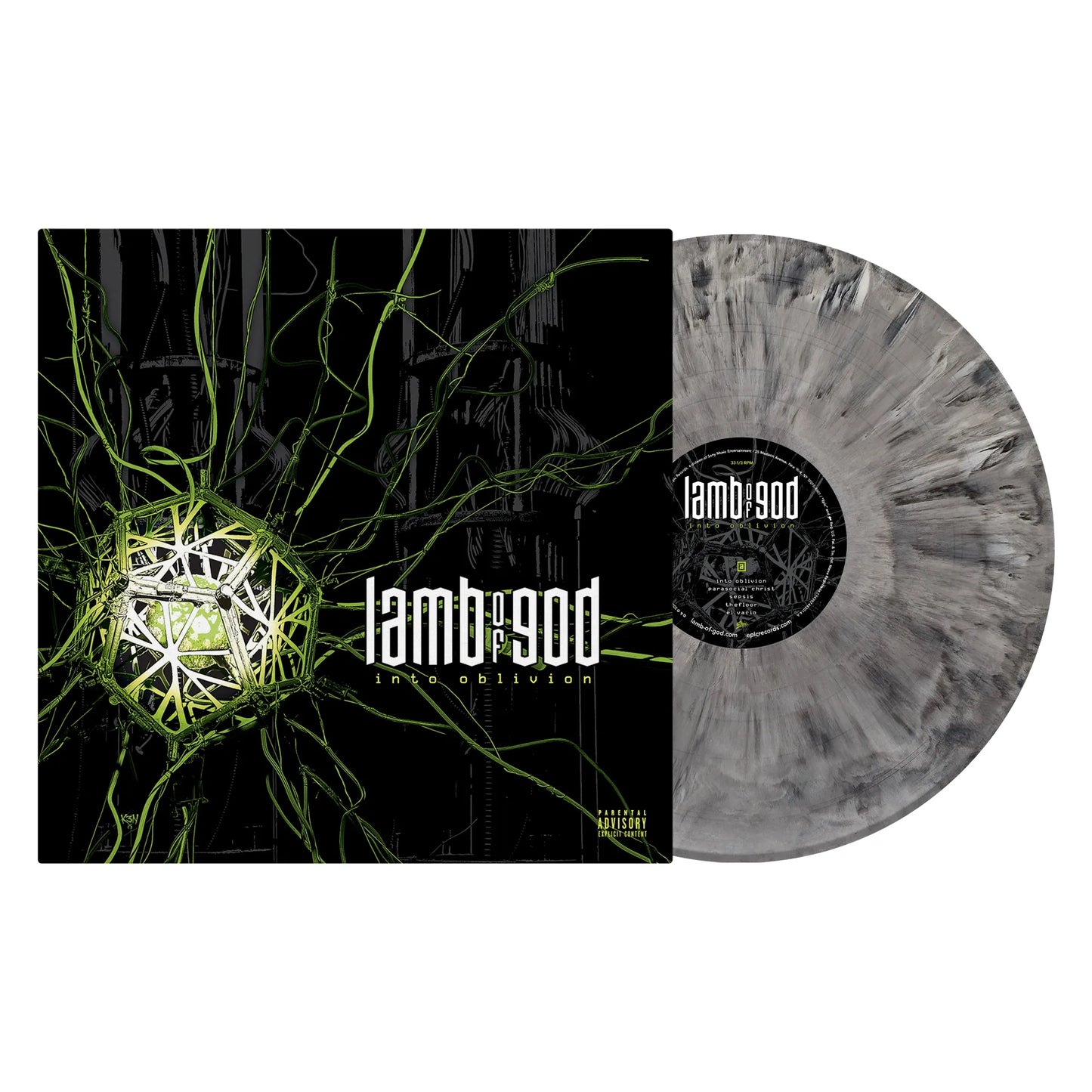 Lamb of God - Into Oblivion LP record (grey marble vinyl)