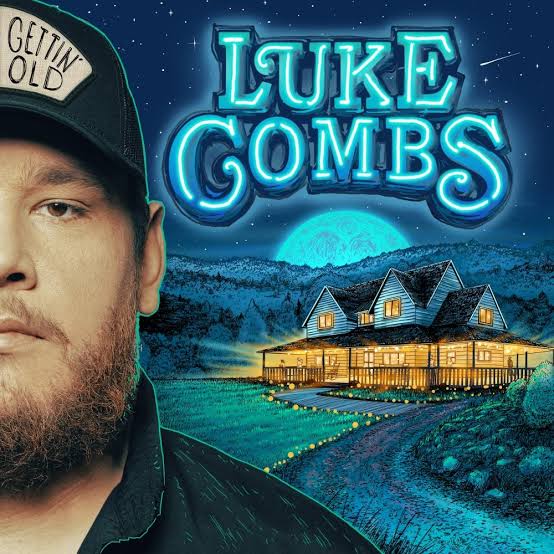 USED: Luke Combs - Gettin' Old LP record (blue vinyl)