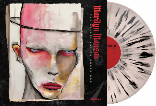 Marilyn Manson - One Assassination Under God: Chapter One LP record (bone w/ black splatter vinyl)