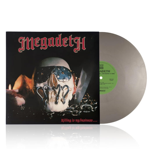 PREORDER (10/10/25) : Megadeth - Killing is My Business and Business is Good LP 40th Anniversary Opaque Silver vinyl record