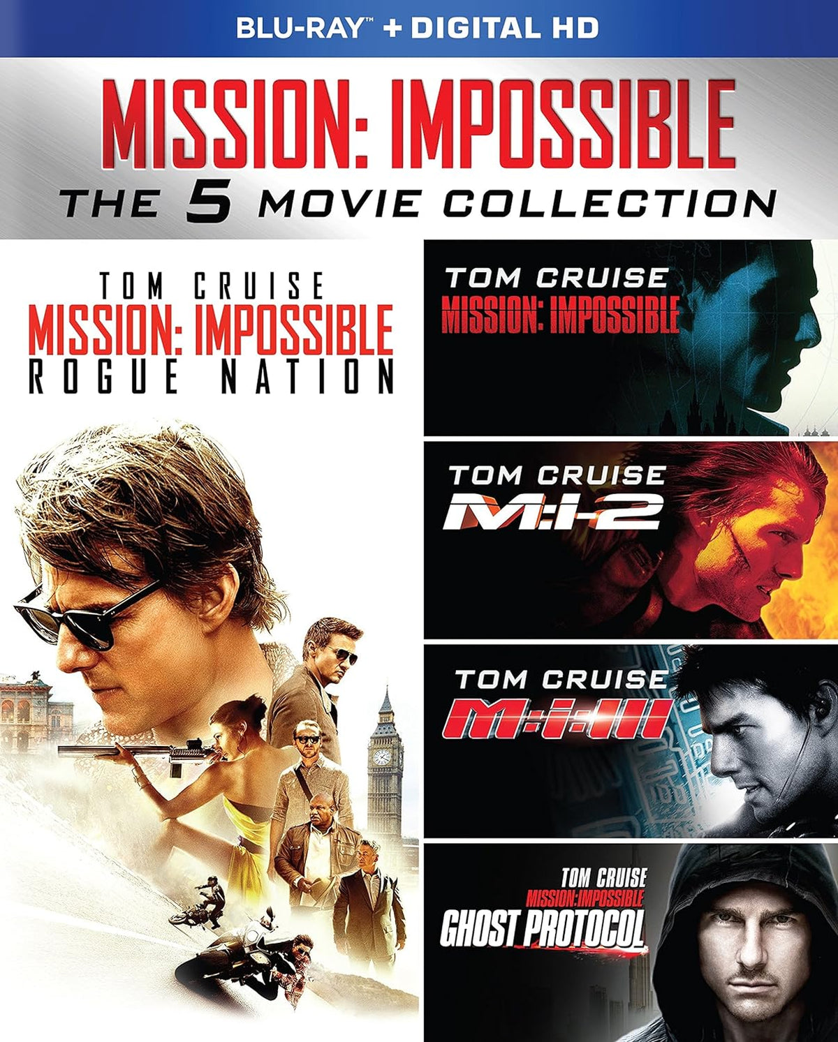 USED: Mission Impossible 5-Movie Blu-Ray set