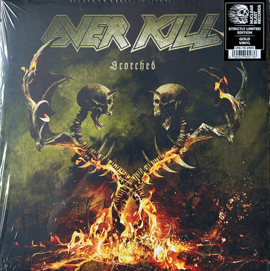 Overkill - Scorched LP record (gold vinyl)