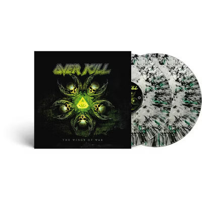 Overkill - Wings of War LP record (clear vinyl w/ splatter)